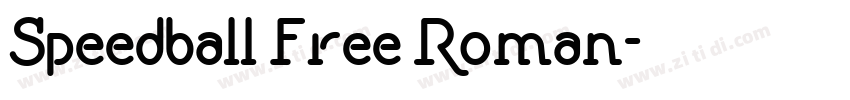 Speedball Free Roman字体转换